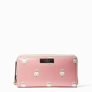 Kate spade owl daycation pink wallet